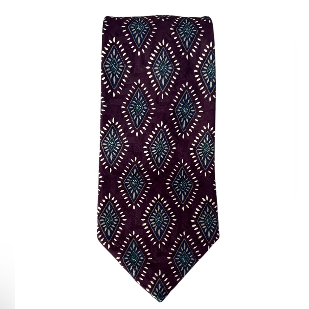 Vintage Robert Talbott Carmel by the sea pebble beach Geometric Tie